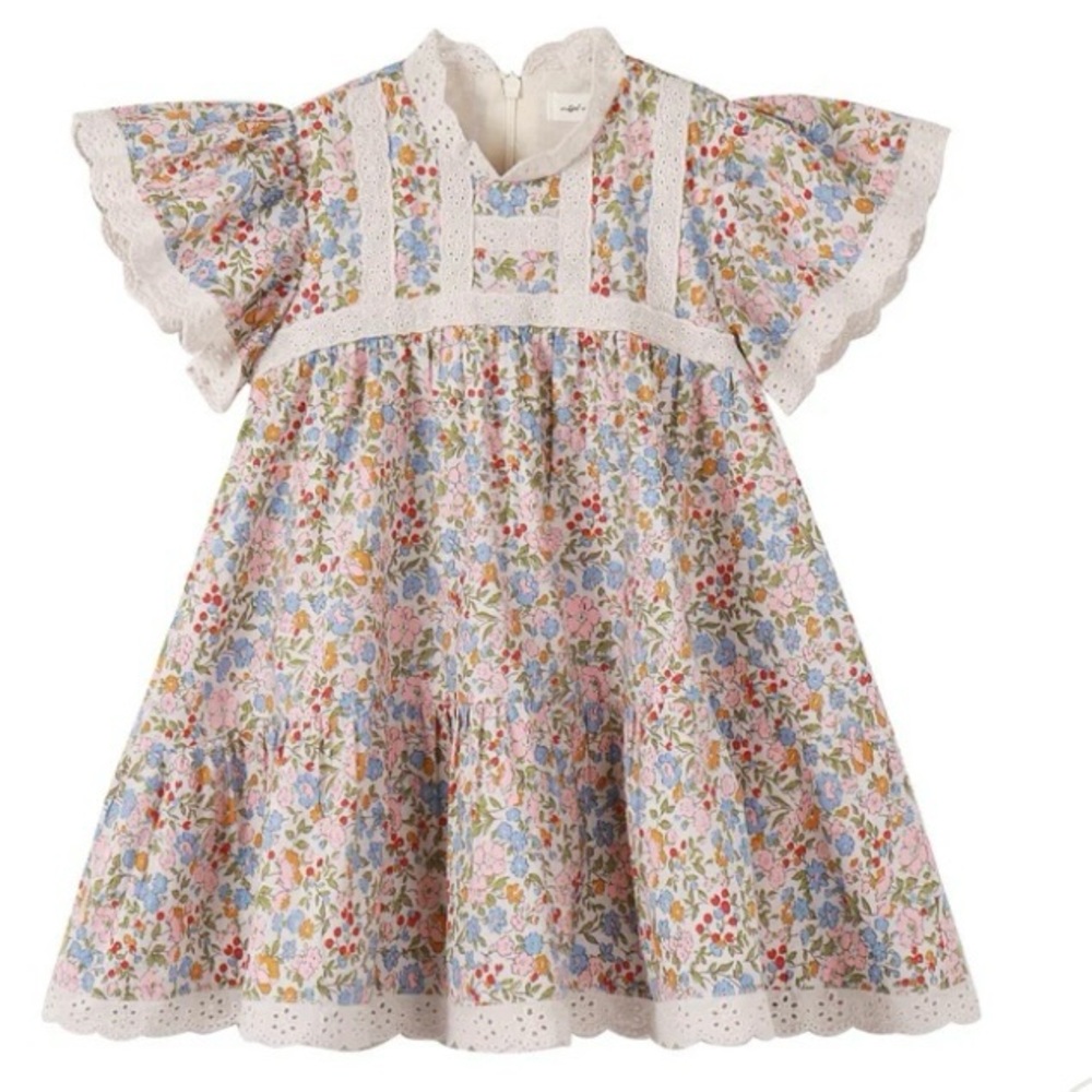 Nou Nelle Vintage Lace Floral Dress